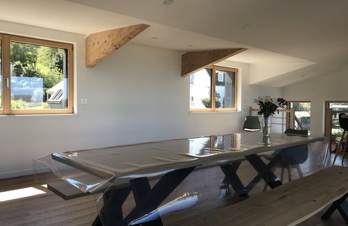 Plerin House | Beautiful Recent Modern House Large Terrace Garden Sea View. Sea 40 Meters Away!