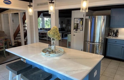 Dodds Addition House | Beautiful View of Lake Comegys, Short Walk to Beach & Pet Friendly!