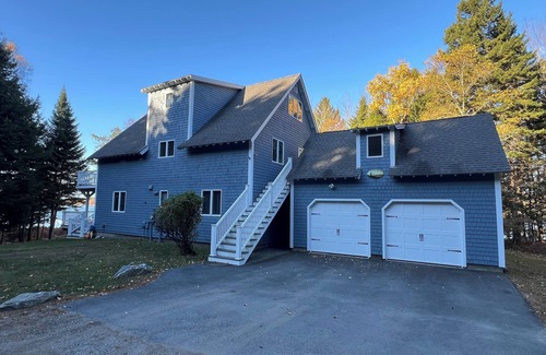 Harpswell House | Beautiful waterfront home, multiple decks, expansive views, private dock, large yard, and more!