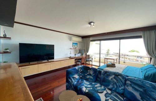 Papeete Apartment | Blue Moana Studio Papeete - Sea View, AC, Fast Wifi, Pool, Gym