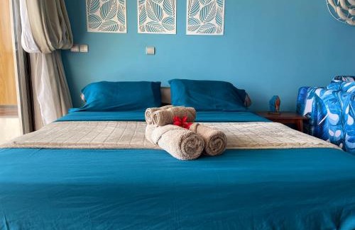 Papeete Apartment | Blue Moana Studio Papeete - Sea View, AC, Fast Wifi, Pool, Gym