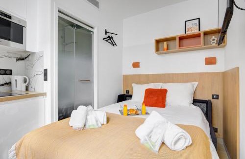 Quartier de la Plaine-de-Monceaux Apartment | Bluestay 293 - Studio Cozy à Paris 17
