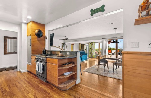 Wooded Area House | Boho-Style Point Loma Retreat, Large Outdoor Deck