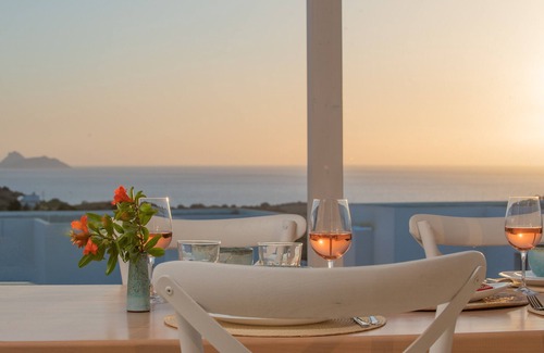 Pitsidia Villa | Breathtaking view, sea view, sunset & underfloor heating.