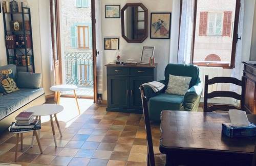 Saint-Martin-Vesubie Apartment | Bright 3-room apartment on the village square,