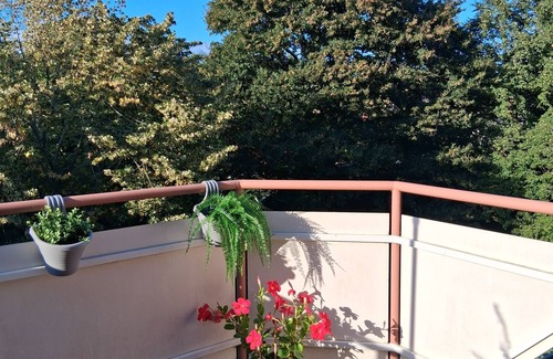 Travemuende Apartment | Bright, cozy 1-room apartment with spacious eat-in kitchen and balcony with evening sun