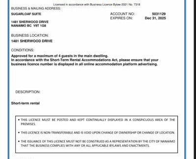 Departure Bay Apartment | Bright private suite near Departure Bay beach