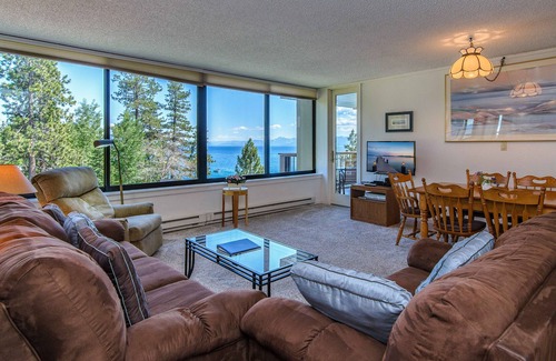 Brockway Condo | Brockway Springs Getaway w/ Pool, Balcony & Stunning Lake Views