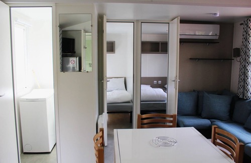 Les Mathes RV Rental | Bungalow 'Camping 4 À 8 Personnes' with Private Terrace and Air Conditioning