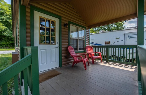 Dickerson Run Cabin | Cabin 9 - The beautifully decorated interior of this cabin is perfect for any outdoor lover.