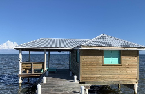 San Pedro Cottage | * Camping over Caribbean Sea at the Dock House *