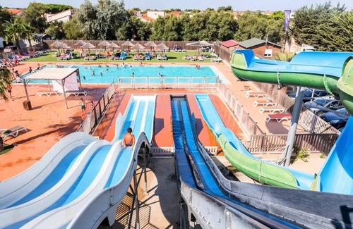 Torreilles House | Campsite La Palmeraie * - Mobil-home Classic 3 rooms 4 people air conditioned