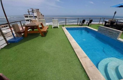 El Boqueron House | Casa de playa Huanchaco Trujillo con Piscina frente al Mar
