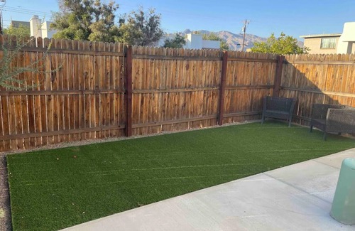 Limberlost House | Casita C: Private yard, grill, outdoor dining and seating area
