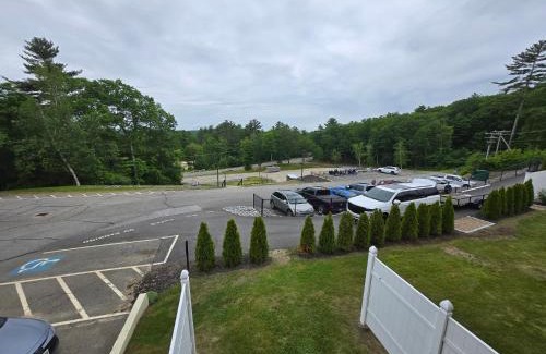 Weirs Beach Apartment | Cedar Lodge Condo with Private Balcony & Full Kitchen