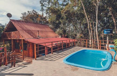 Aguas Mornas Ski Chalet | Chalé incrível c/piscina, Águas Mornas - SC