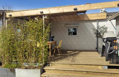 Gujan-Mestras Ski Chalet | Chalet 47m2 climatisé, piscine,linge fourni