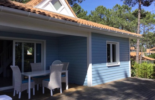 Le Porge House | Chalet Colibri, naturist facility La Jenny, Atlantic coast