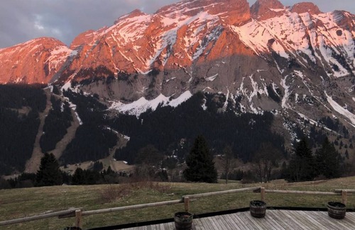 Mont-Saxonnex Ski Chalet | Chalet 'Grand - Coeur De La Montagne' with Mountain View, Private Terrace and Wi-Fi