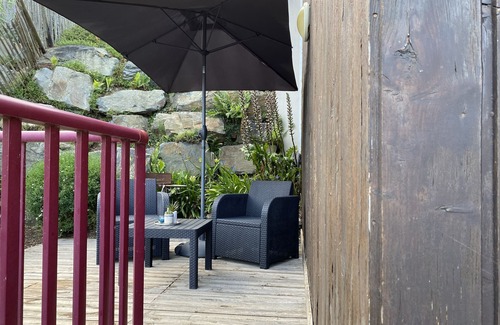 Plerin Ski Chalet | CHALET in wood with a mezzanine, a living room/kitchen -stperbe view/sea