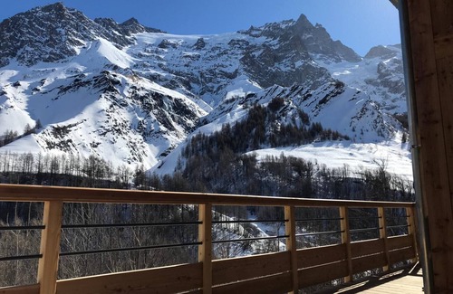 La Grave Ski Chalet | Chalet l'ecrin - 6 pers. with panoramic view of the Meije