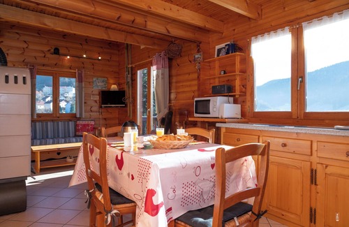 La Bresse Ski Chalet | Chalet South Terrace with Mountain View *Fireplace *Parking *Pets