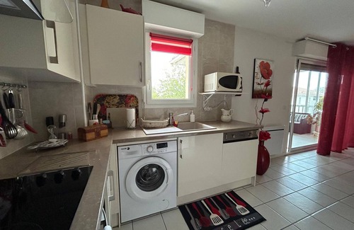 Ondres Apartment | Charming apartment in Ondres for 4 people with loggia and parking