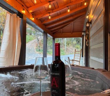 Ellijay House | Charming Cabin with Hot Tub, Fireplace, Fire Pit, 2 minutes to downtown