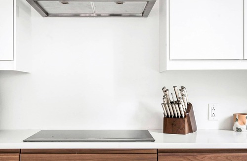 Arts District Condo | Charming condo with central AC, full kitchen, & tasteful decor
