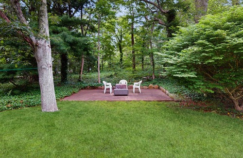 East Chop House | Charming home with walkable beach, large yard, deck, fire pit, and A/C