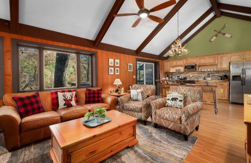 Big Canoe House | Chicadees Lake Lookout - A wood-burning fireplace, beautiful lake views, king and queen bedrooms, deck dining, and easy access t