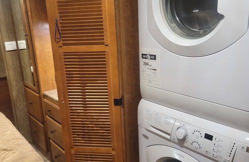 Ocoee House | Class A motorhome. In our backyard or a local RV resort.
