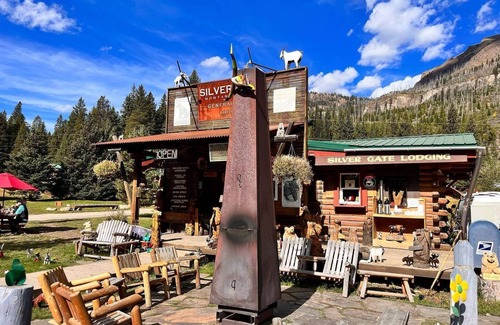 Cooke City-Silver Gate Cabin | Comfy cabin is situated on the Silver Gate property which overlooks 10,000ft tall mountain peaks surrounding the town.