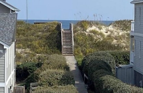 Ocean Sands House | Corolla 5 bed 3 bath ocean views, ocean side, a private heated pool and hot tub