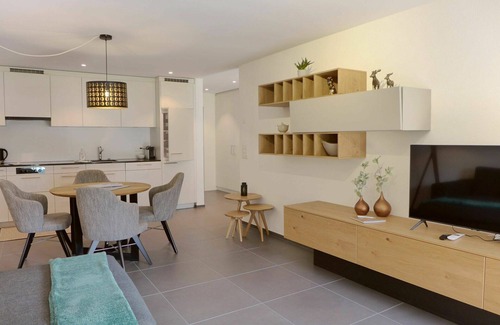 Blausee Apartment | Cosy apartment for 4 people with WIFI, TV, balcony and panoramic view