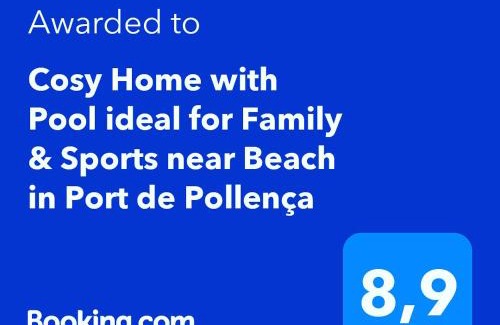 Puerto de Pollensa Apartment | Cosy Home with Pool ideal for Family & Sports near Beach in Port de Pollença