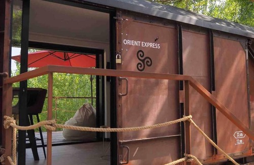Casas Altas House | Country House 'Vagón Orient Express' with Mountain View, Private Garden and Air Conditioning