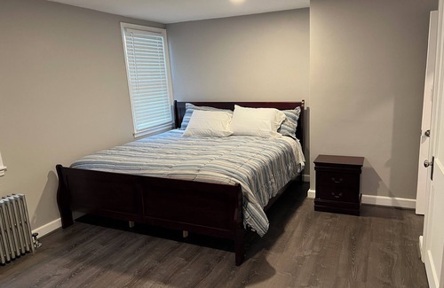 Towson Apartment | Cozy 1-bedroom apartment with king size bed.