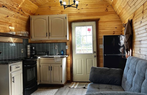 Barton County Cabin | Cozy 1-bedroom cabin in charming Lamar MO with AC