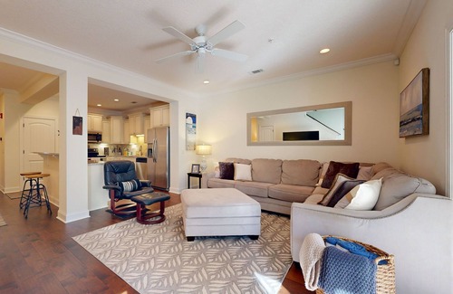 Epworth Acres House | Cozy island townhouse w/screened porch, shared pool, & serene pond views