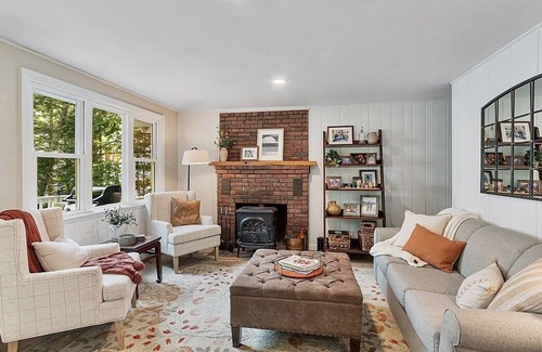 West Poland House | Cozy lakefront cottage with amazing views and private beach!!