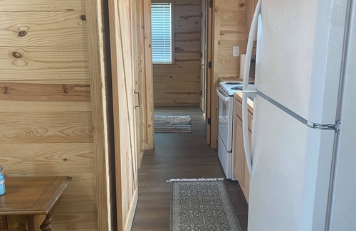 Rockport Cabin | Custom built cool cabin with AC in Holiday Beach. Not a converted shed.