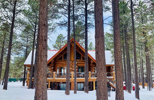 Parks Cabin | Custom Log Cabin in the Pines with all the Amenities & Views