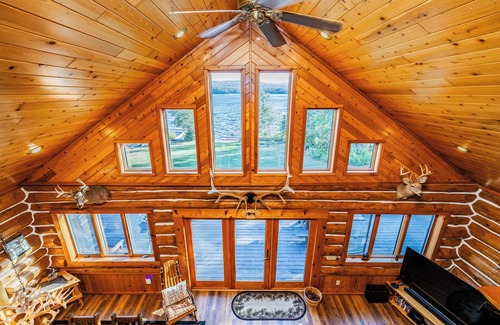 Mellen Cabin | Custom Waterfront full Log Home State Licensed