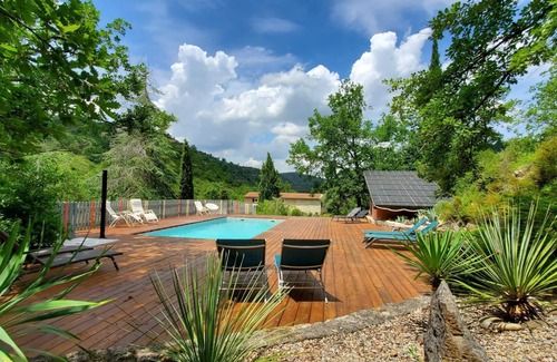 Roquetaillade Apartment | Cute mezzanine apartment, NEW heated saltwater pool, 6 ac beautiful grounds