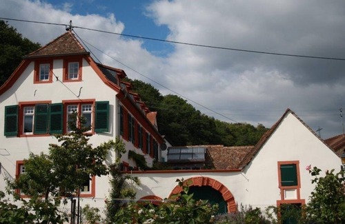 Neustadt-Konigsbach Apartment | Das Hirschhorner Weindomizil - Fewo, Dusche und Bad, WC, Deluxe