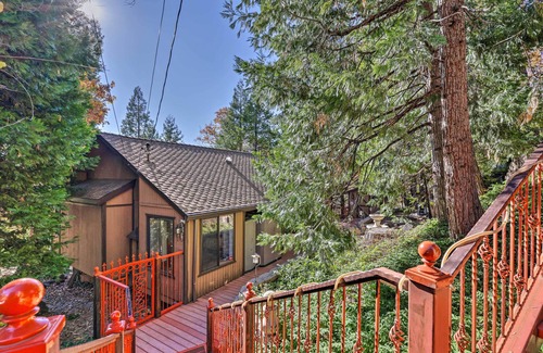 Twain Harte Cottage | Deck w/Forest Views: Quiet Twain Harte Cabin!