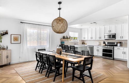 Thousand Palms House | Desert Moon: Fenced Private Acre with Cowboy Pool, Spa, Sauna and Hammocks