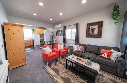 Carbon County Cottage | Desert Oasis in Historic Modern Miner's Cottage w/Miles of Trails, Pet Friendly!