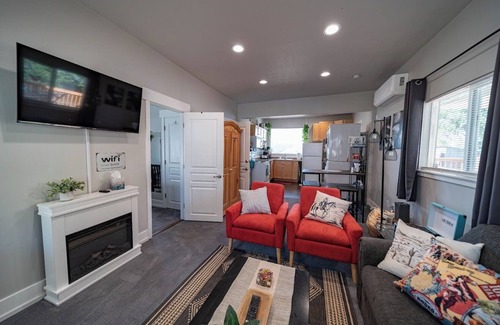 Carbon County Cottage | Desert Oasis in Historic Modern Miner's Cottage w/Miles of Trails, Pet Friendly!